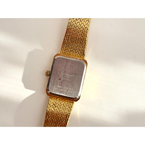 SOLD Precision by Gruen Gold Toned Vintage Braided Wristwatch - 15mm - WORKS! - Picture 6 of 10